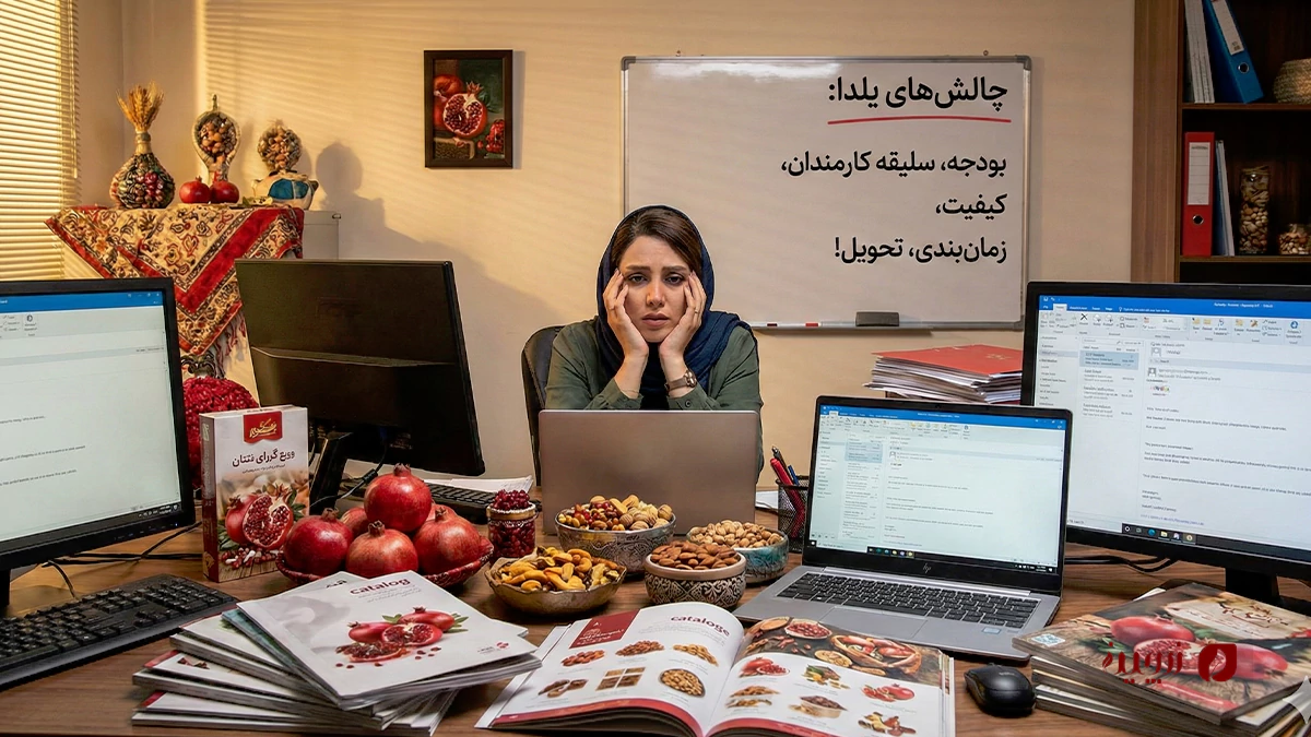 انتخاب هدیه سازمانی آجیل شب یلدا؛ از دردسر تا فرصت برندینگ